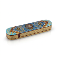 Khatam Micro-Mosaic & Enamel Elongated Case — Pen, Cigar or Watch Box