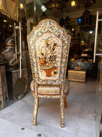 Syrian Mother of Pearl Salon Set — Low Table & 2 Chairs