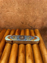 Khatam Micro-Mosaic & Enamel Elongated Case — Pen, Cigar or Watch Box
