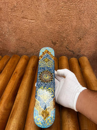 Khatam Micro-Mosaic & Enamel Elongated Case — Pen, Cigar or Watch Box