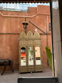Levantine Mother of Pearl Inlaid Armoire — Signed Ahmed Jamil Sarsar, Dated 1890